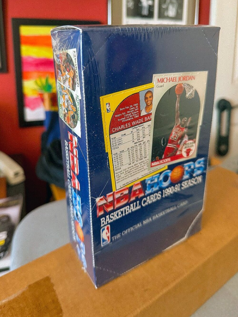 Vintage 1990-91 NBA Hoops Factory Sealed Box Basketball Cards